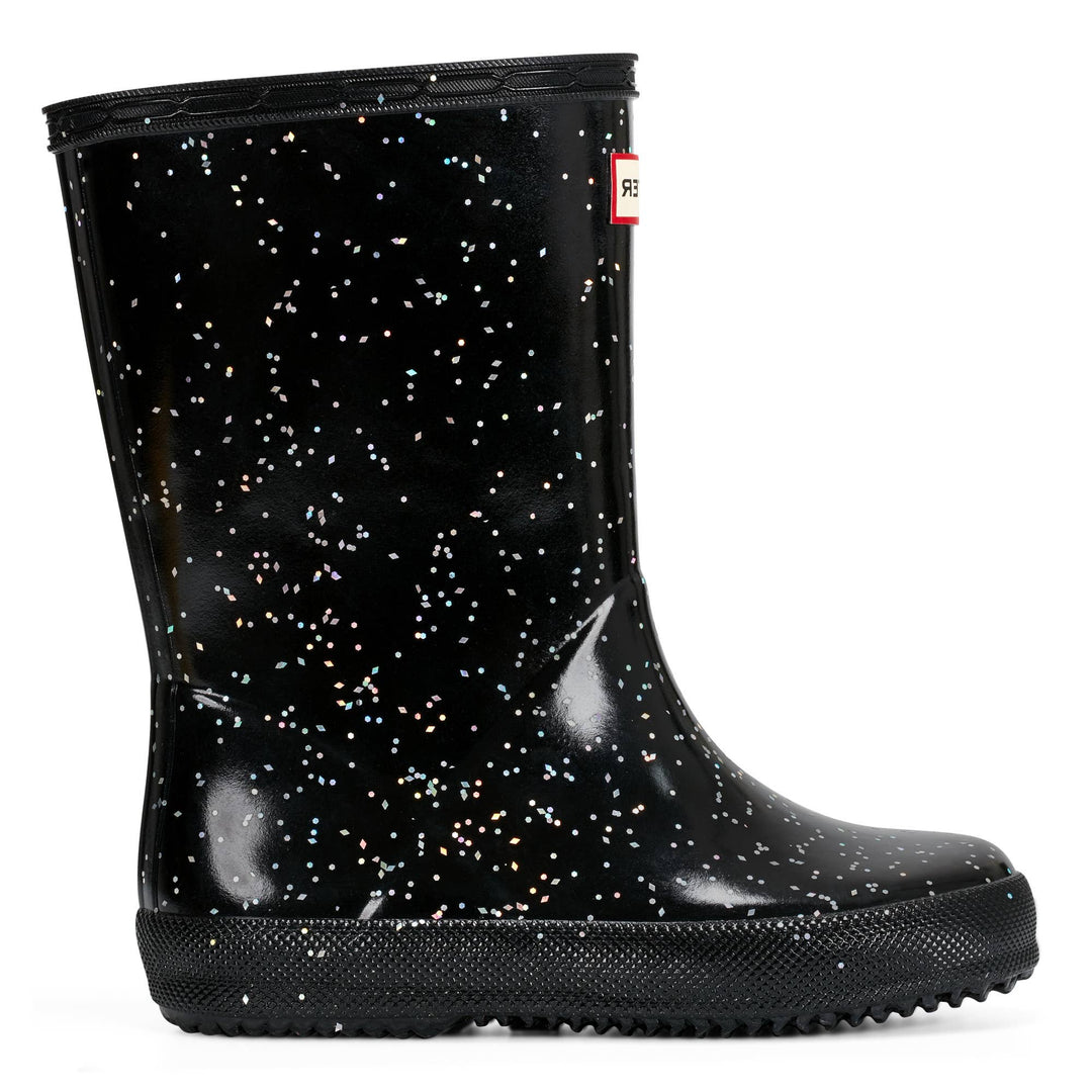 Hunter Boots Kids First Giant Glitter – Black