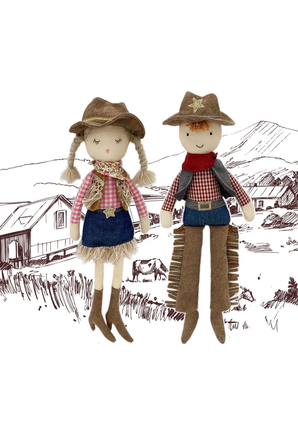 Clementine the Cowgirl 15-Inch Heirloom Doll