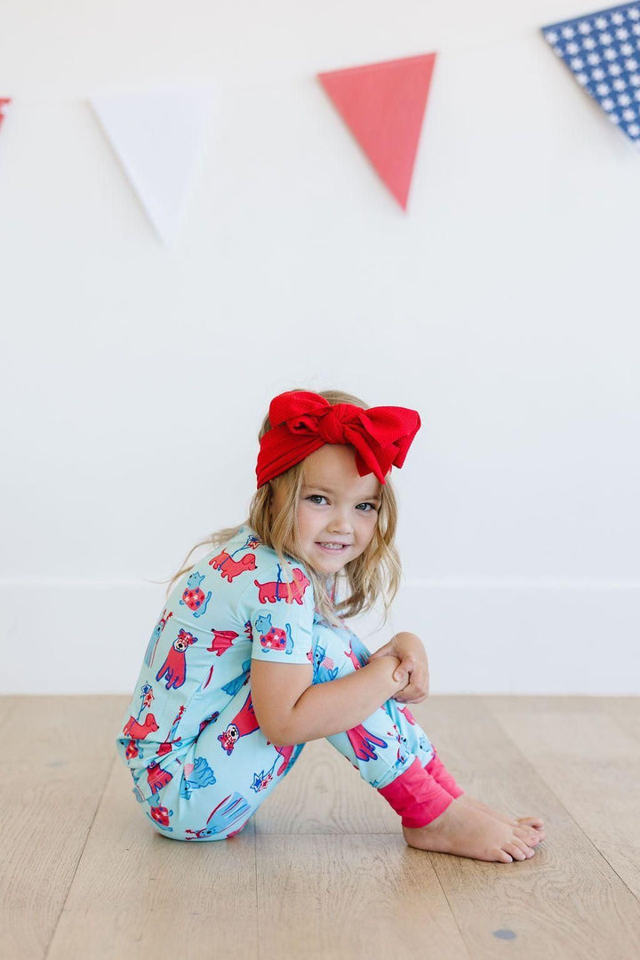 Patriotic Pups Bamboo Kids Pajamas - 2 Piece Set