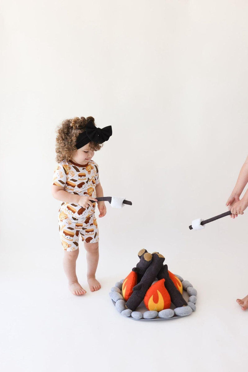 S'mores Kids' Bamboo Two-Piece Shorts Pajama Set