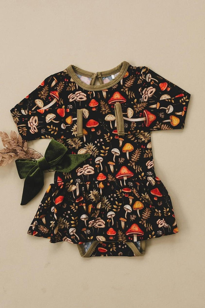 Toadstool Tales Bamboo Bodysuit Dress for Babies & Toddlers