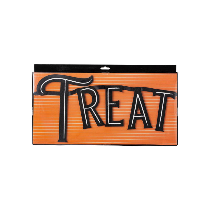 Packaged My Mind’s Eye Trick or Treat felt banner for Halloween decorating
