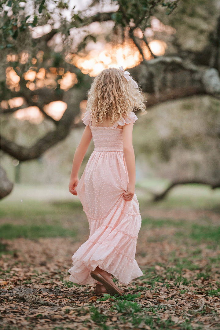 Wild Strawberry Girls Swiss Dot Dress | Pre Sale