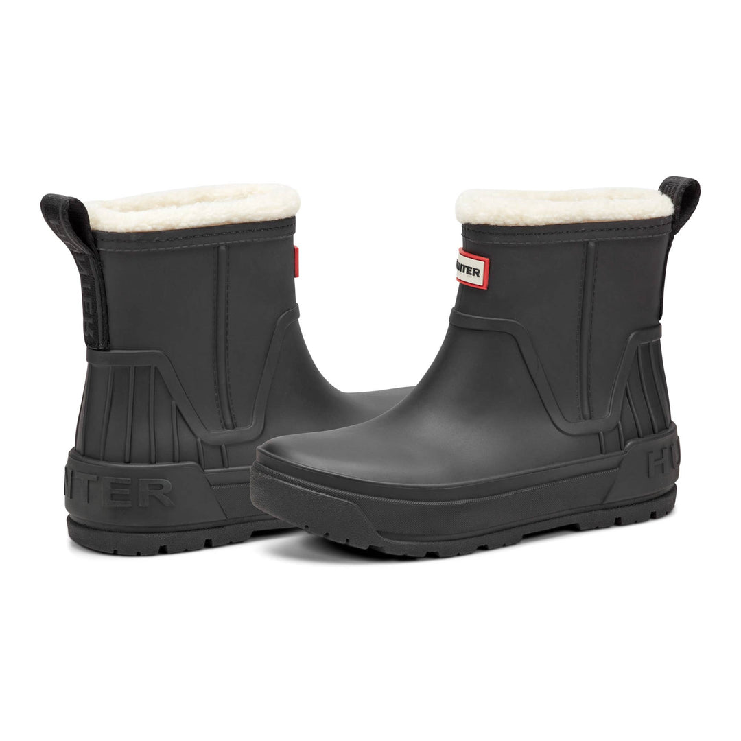 Hunter Women’s Willa black insulated waterproof booties pair view