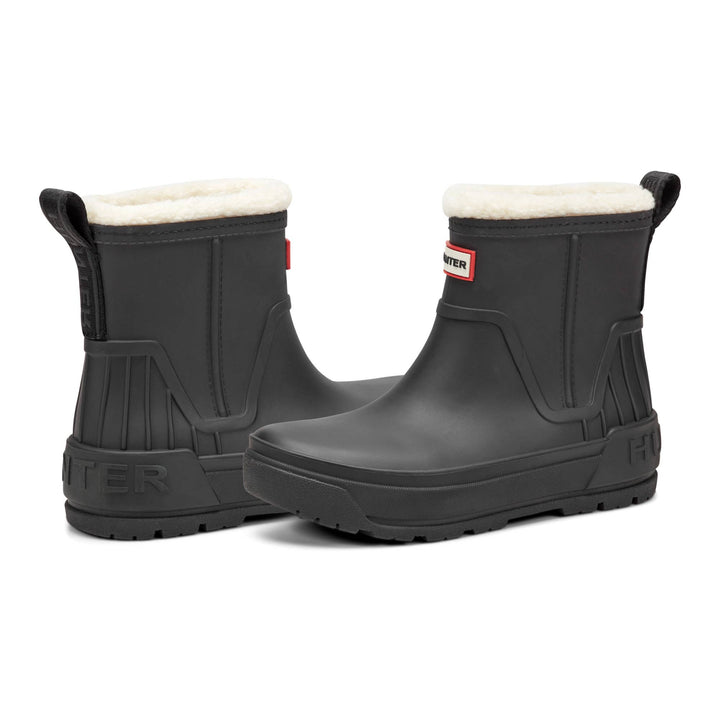 Hunter Women’s Willa black insulated waterproof booties pair view