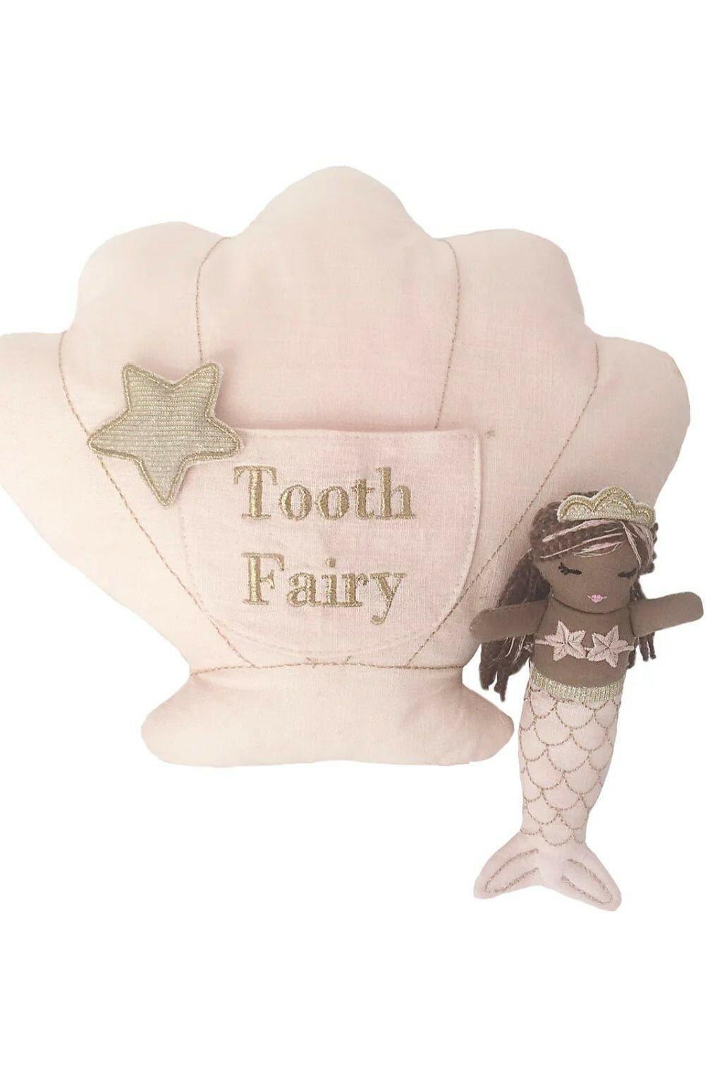 15” Mermaid Shell Tooth Fairy Pillow