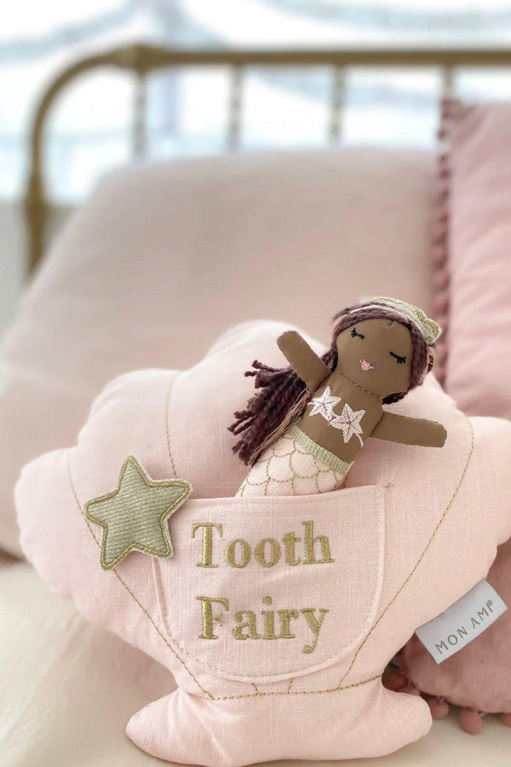 15” Mermaid Shell Tooth Fairy Pillow