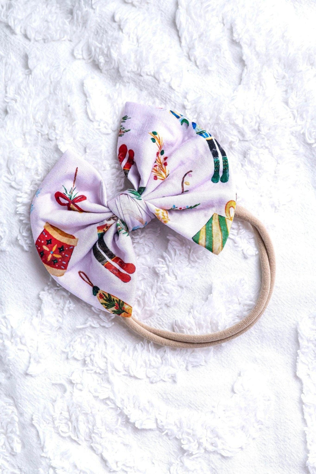 Bamboo Nutcracker Hair Bow Headband.