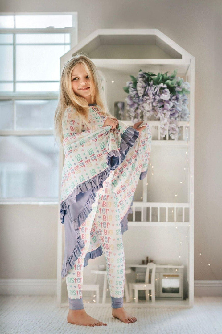 Big Sister Bamboo Pajama Set - Matching Sibling Sleepwear