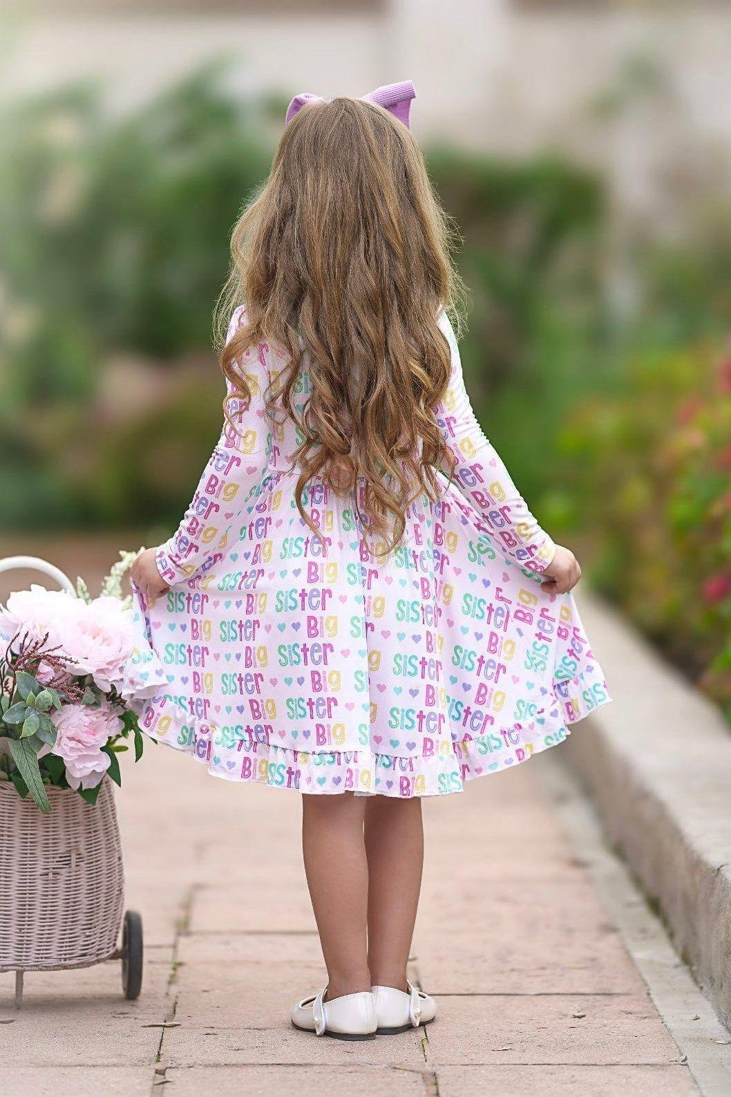 Big Sister Bamboo Twirl Dress for Matching
