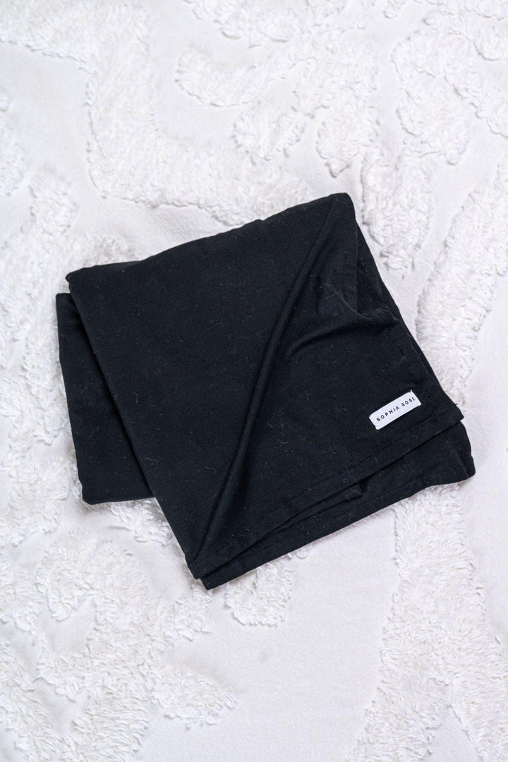 Black Bamboo Swaddle Blanket