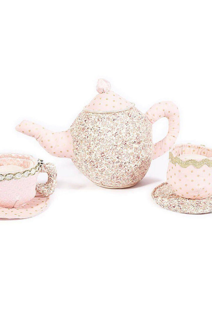Children's Stuffed Floral Tea Set