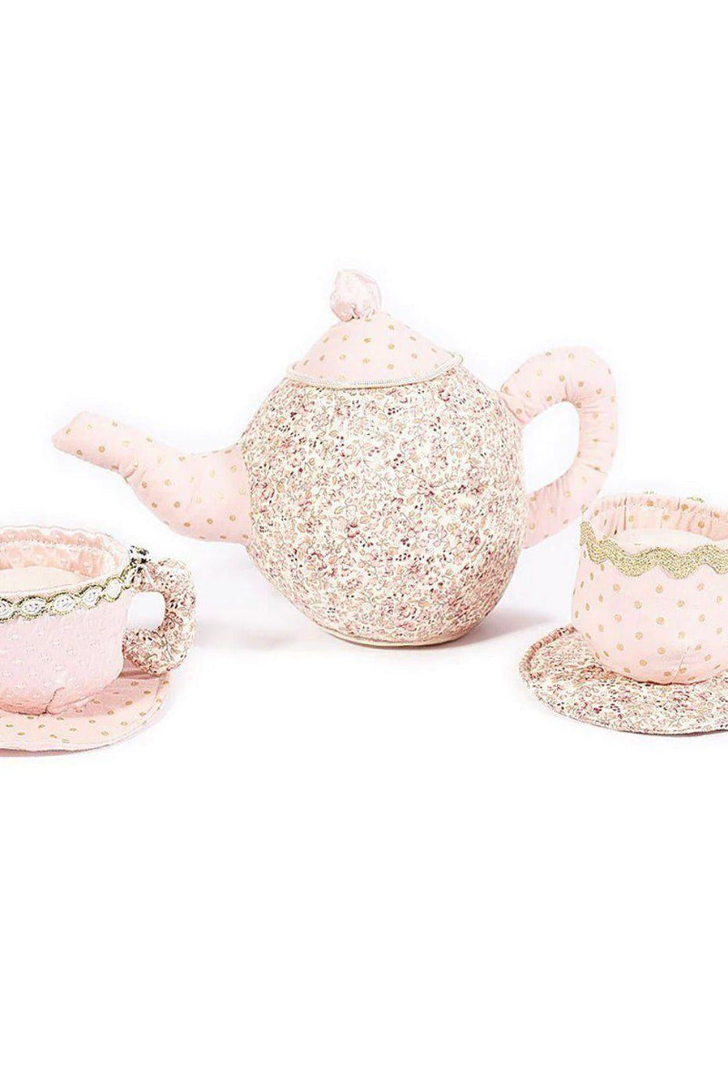 Children's Stuffed Floral Tea Set