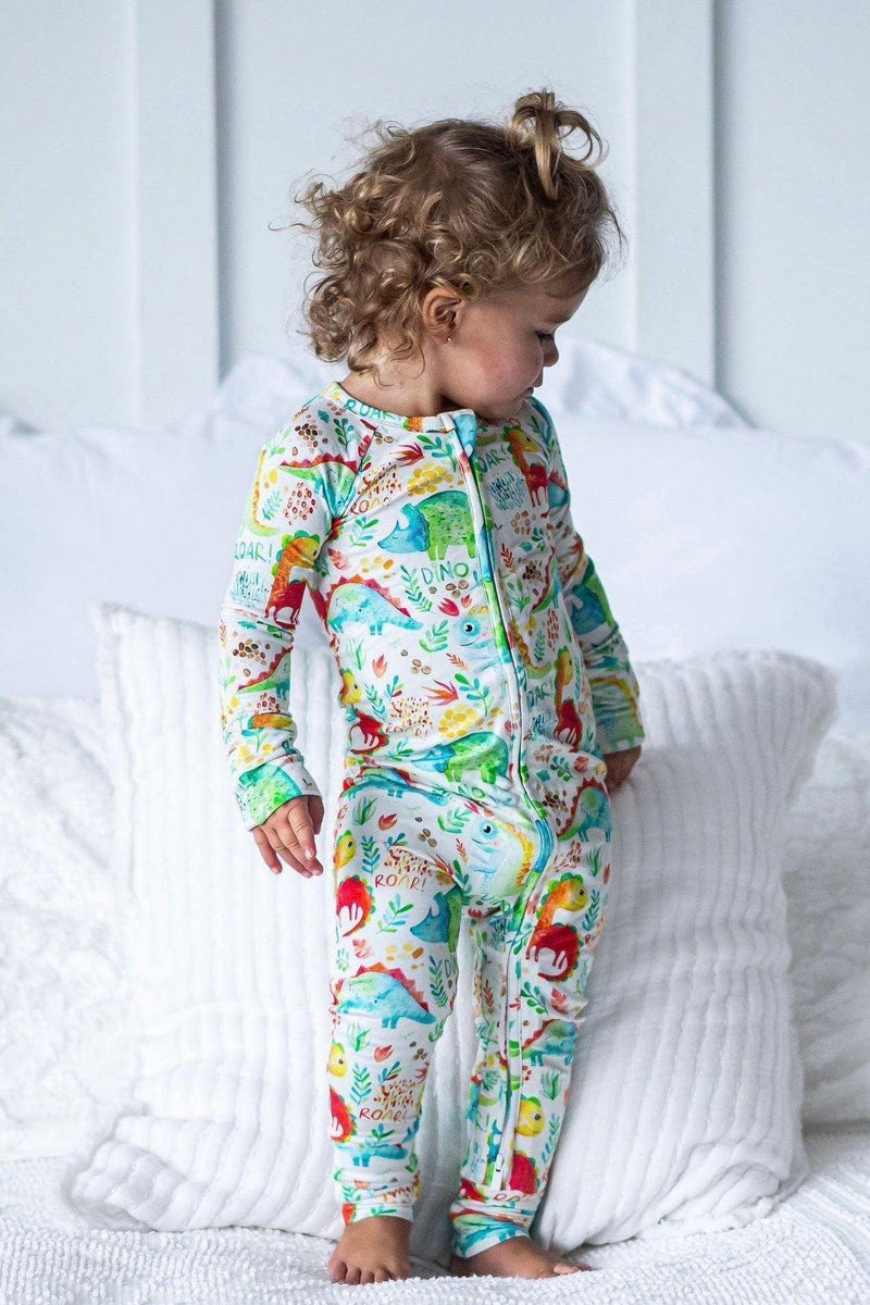 Dinsouar Bamboo One-Piece Zipper Pajamas