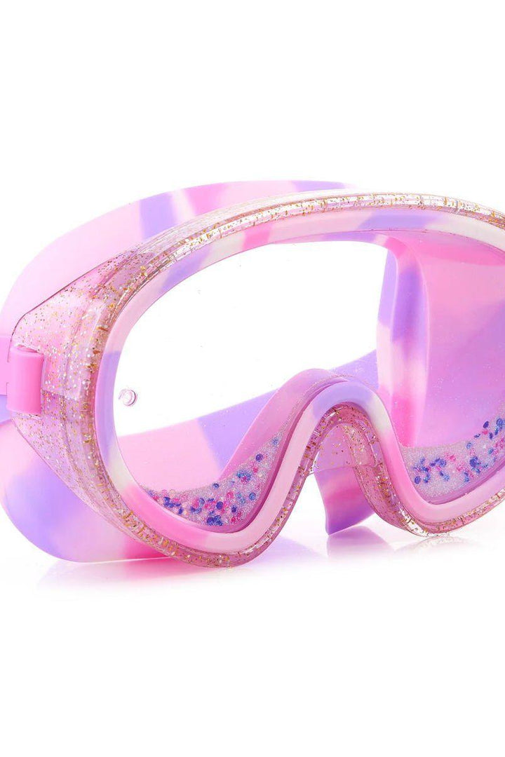 Girls' Pink Glitter Swim Mask