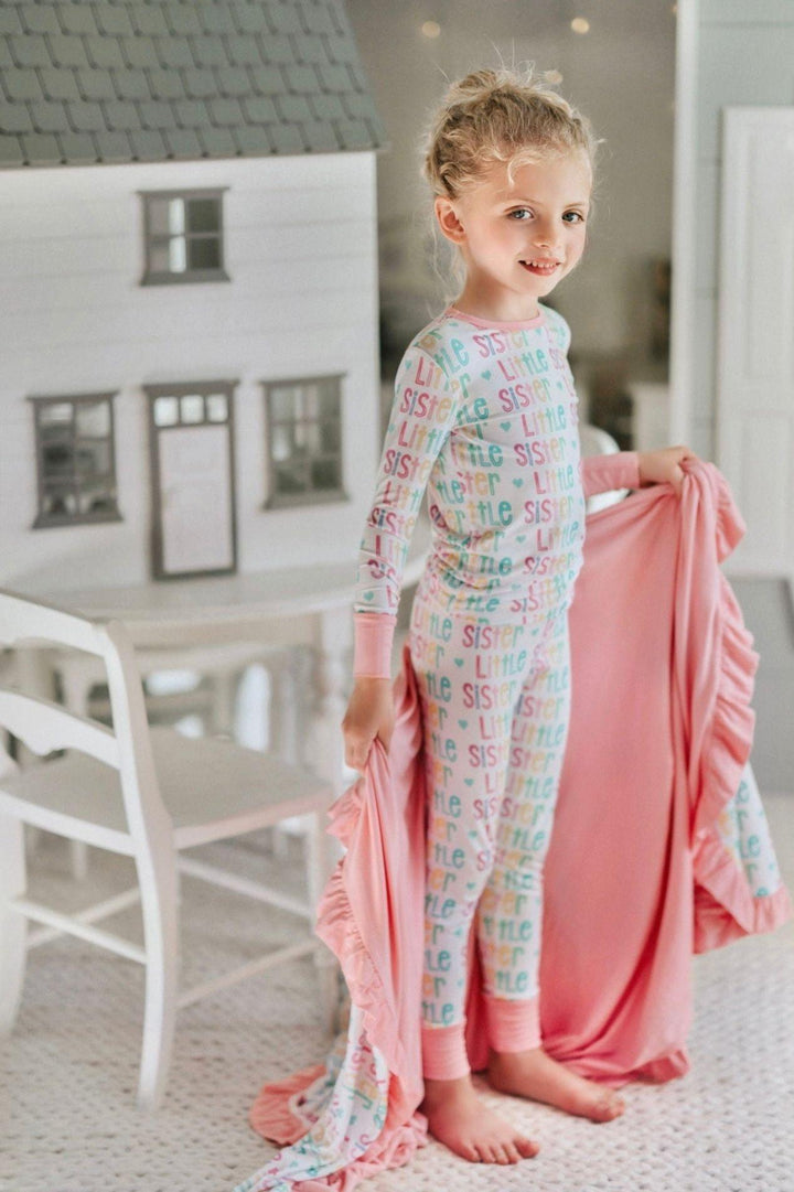 2-Piece Bamboo PJs for Little Sisters