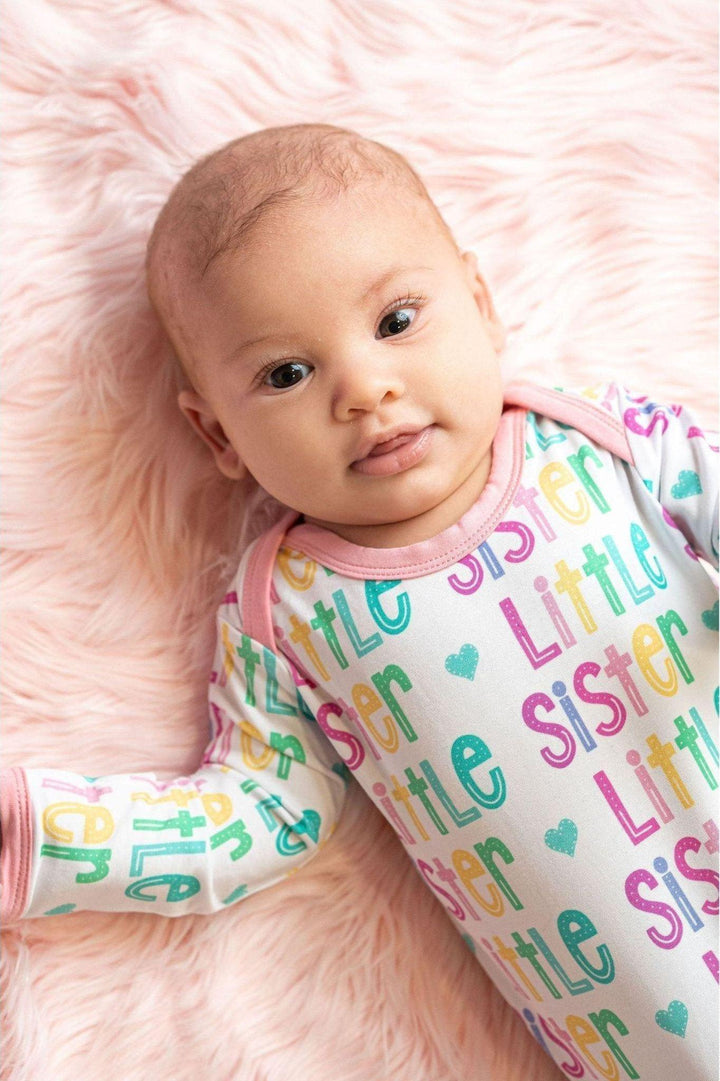 Little Sister Newborn Bamboo Knotted Gown