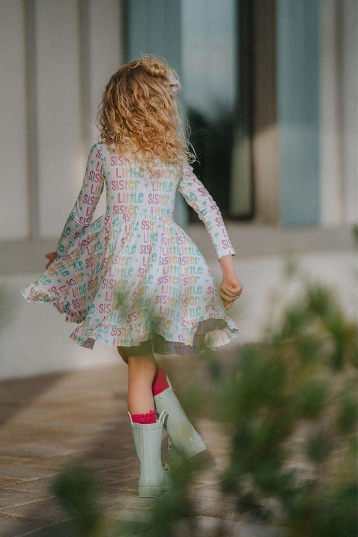 Little Sister Girls' Bamboo Twirl Dress