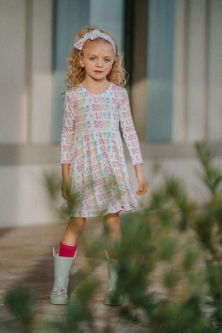 Little Sister Girls' Bamboo Twirl Dress