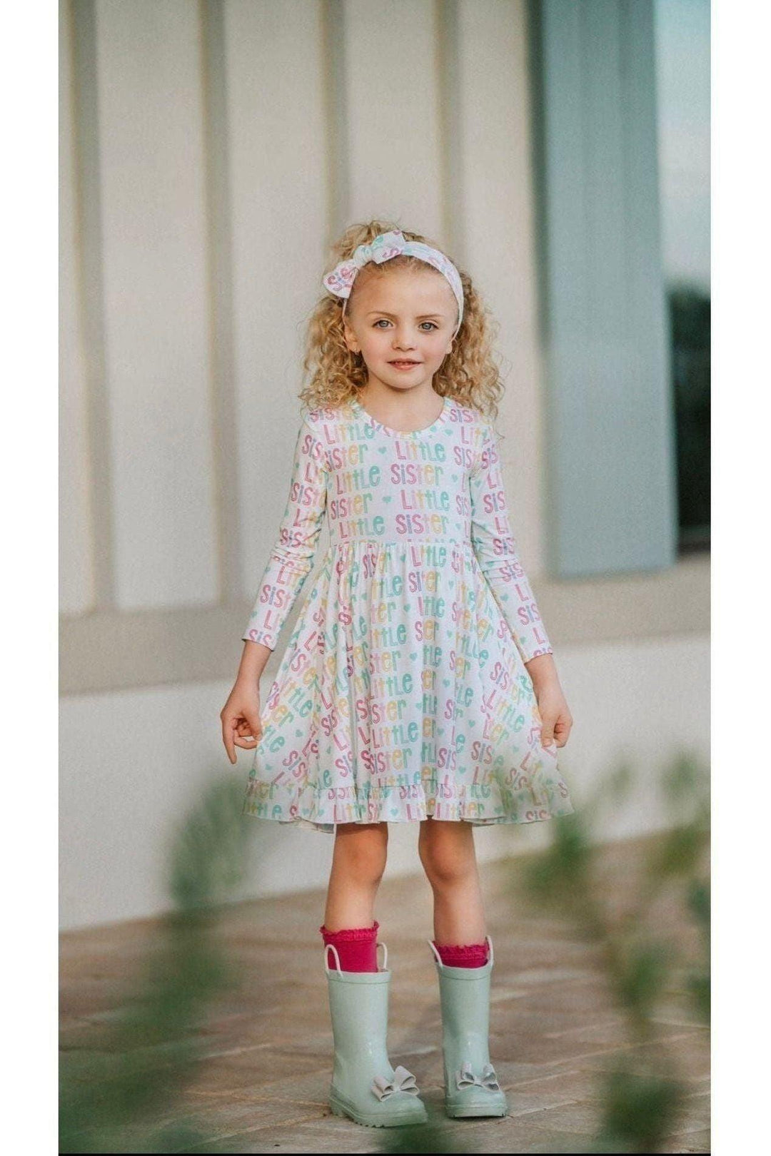 Little Sister Girls' Bamboo Twirl Dress