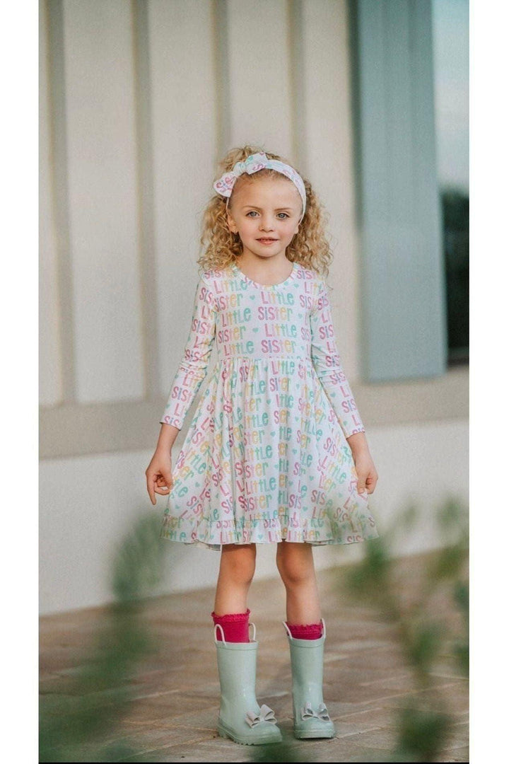 Little Sister Girls' Bamboo Twirl Dress
