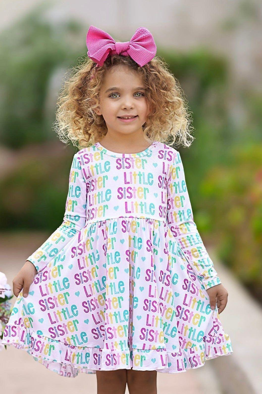 Little Sister Girls' Bamboo Twirl Dress