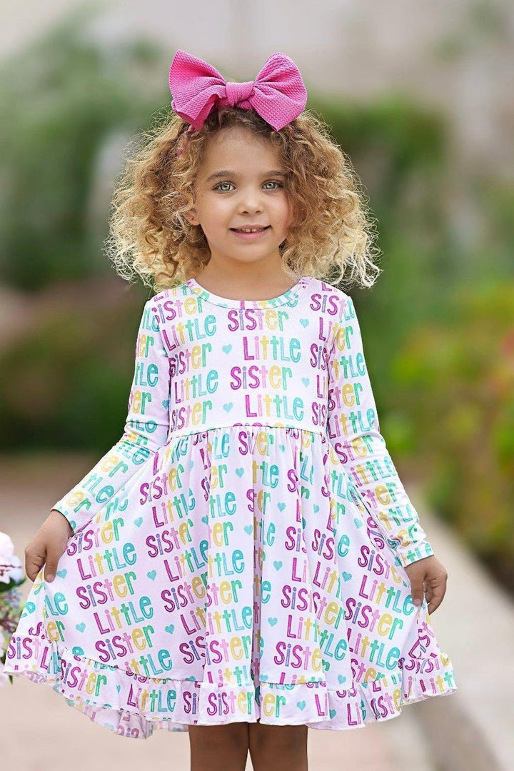 Little Sister Girls' Bamboo Twirl Dress