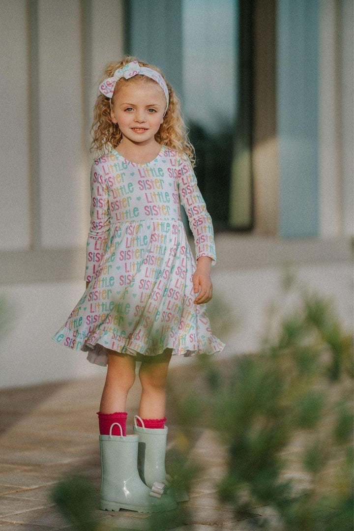 Little Sister Girls' Bamboo Twirl Dress