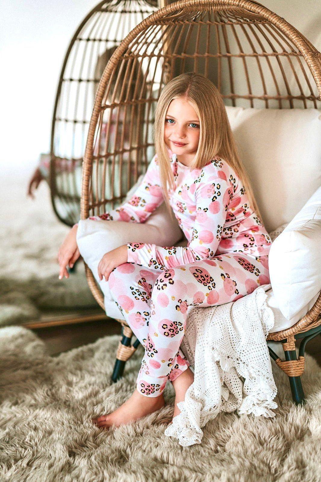 Pink Evil Eye Bamboo Skirted Bodysuit