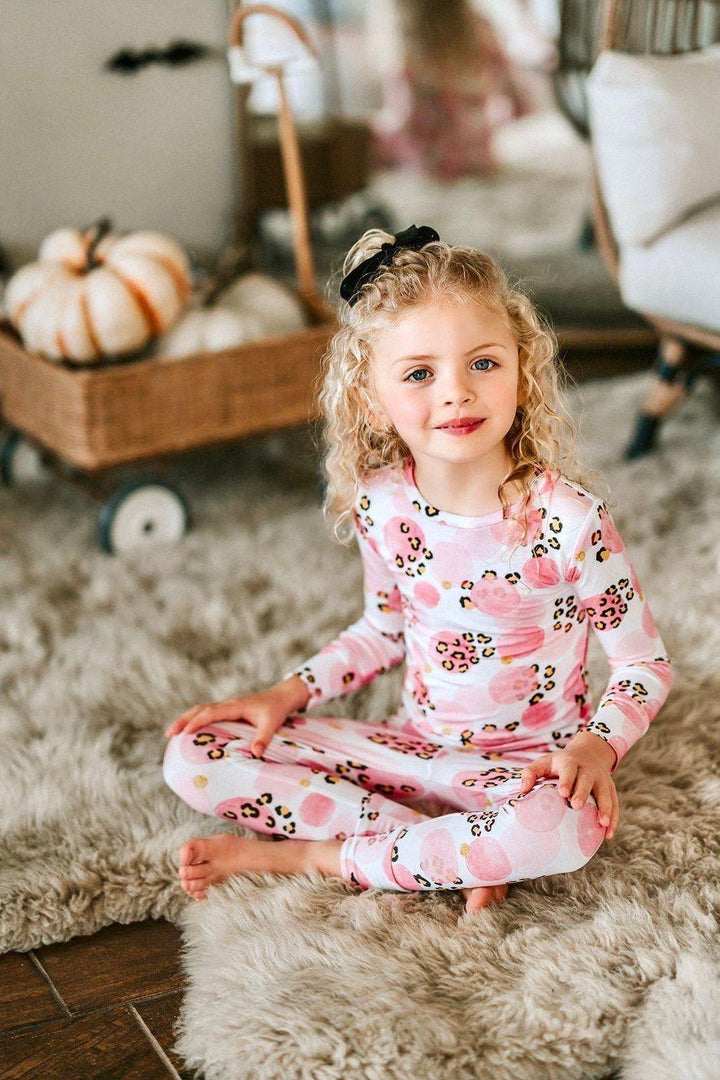Pink Evil Eye Bamboo Skirted Bodysuit