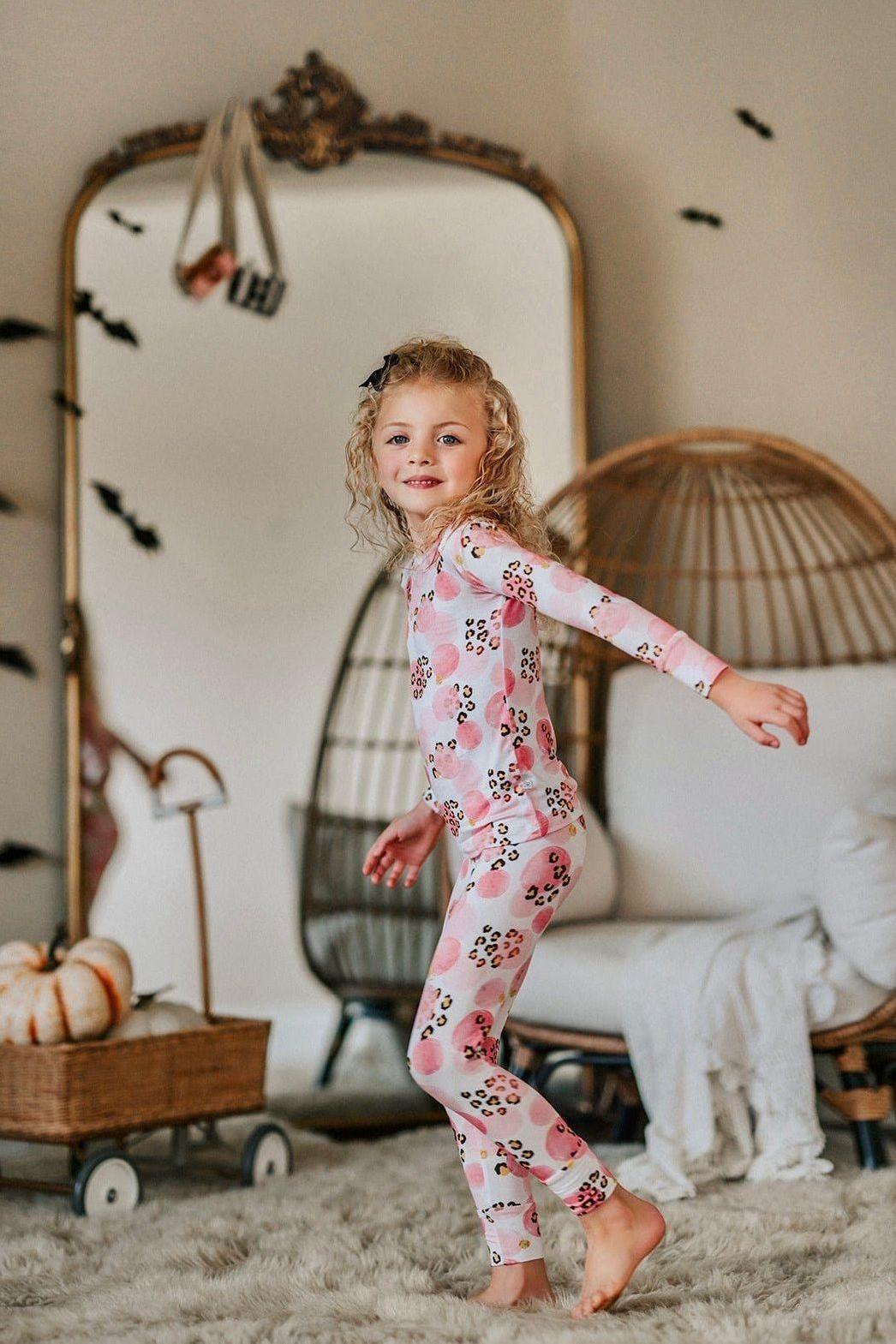 Pink Evil Eye Bamboo Skirted Bodysuit