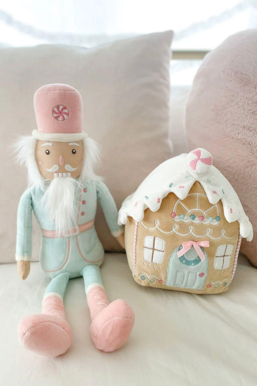 Pink and Green Pastel Nutcracker Doll