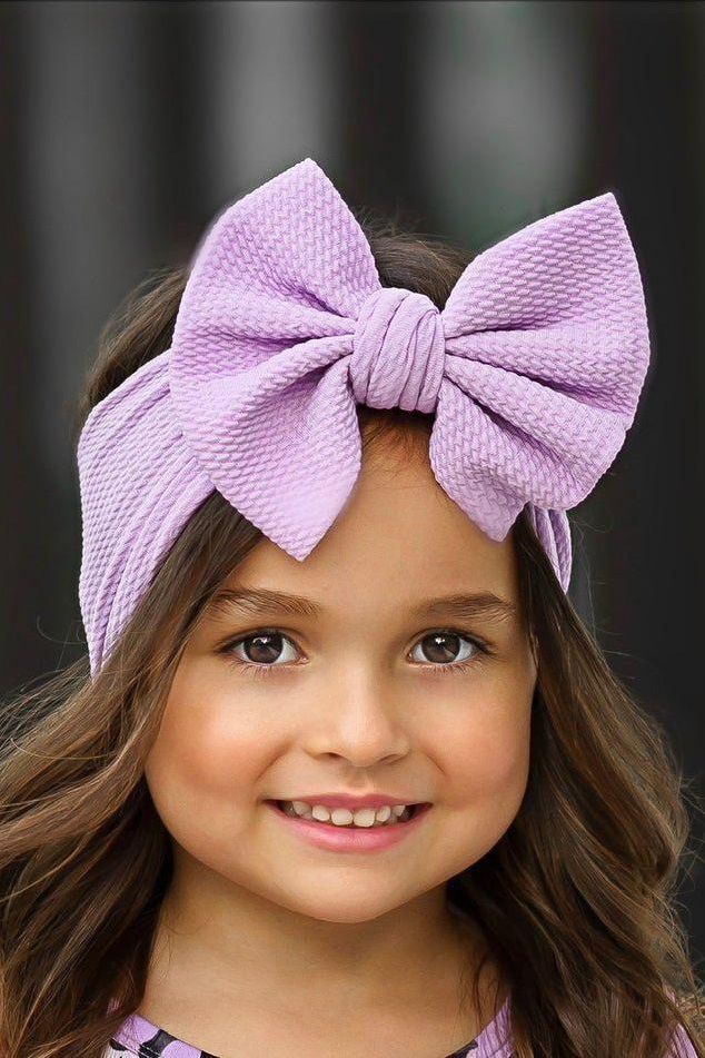 Purple Lilac Bamboo Textured Headband