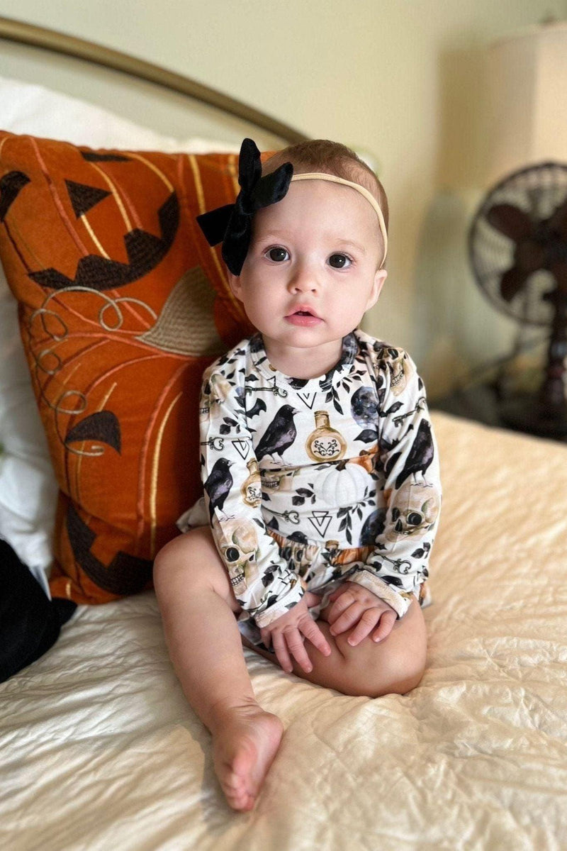 Skulls & Pumpkins Skirted Bodysuit