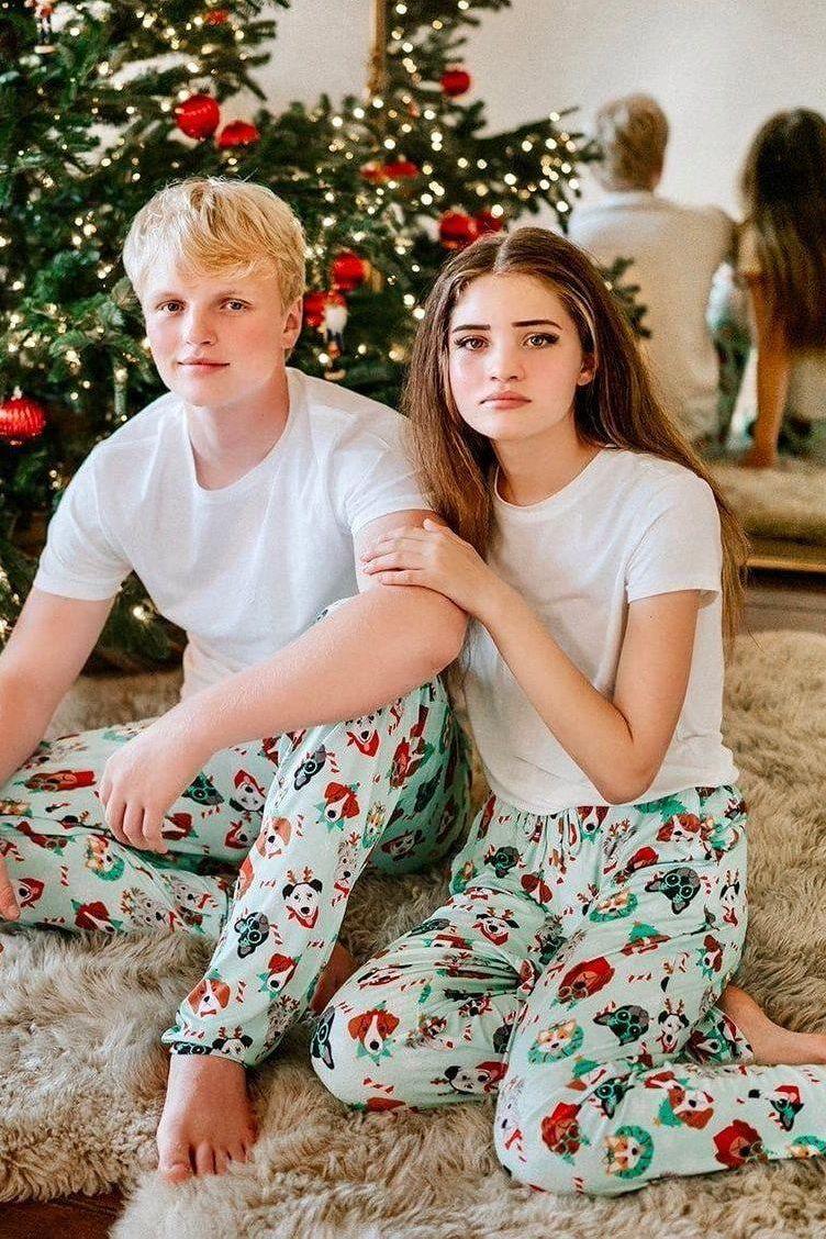 Pajama Pants Matching Bestie Christmas Pjs Unisex Adult Christmas