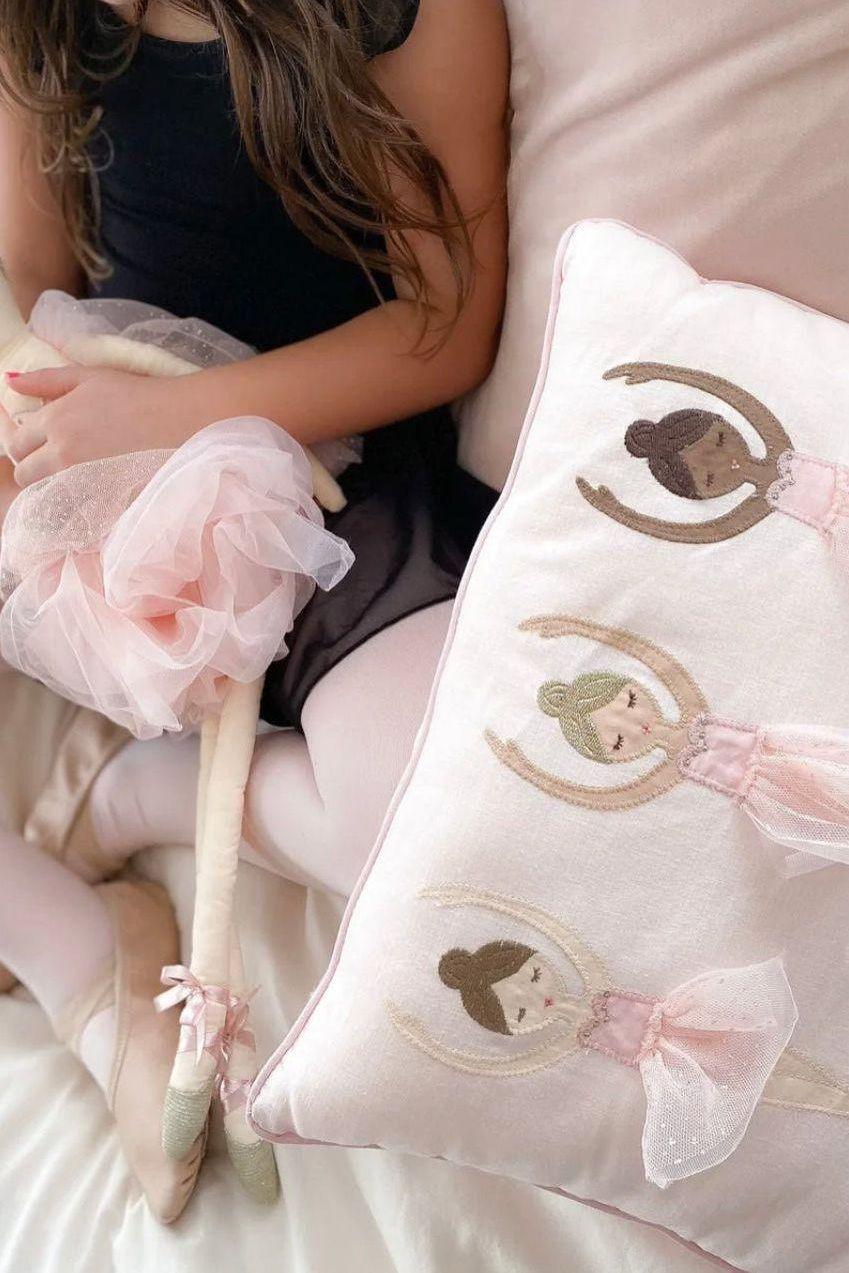 Ballerina Lumbar Pillow for Kids